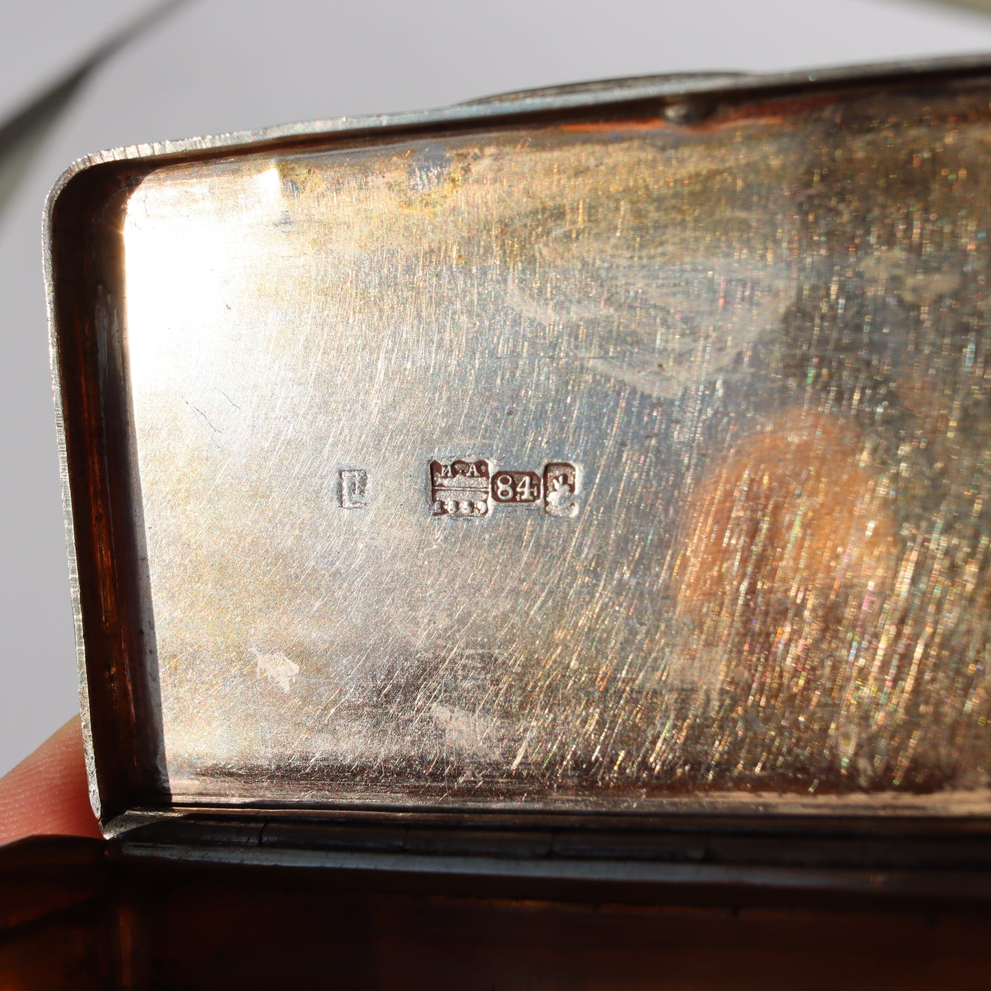 Antique Russian Imperial Czarist era 875 Silver Niello Snuff Box 1839