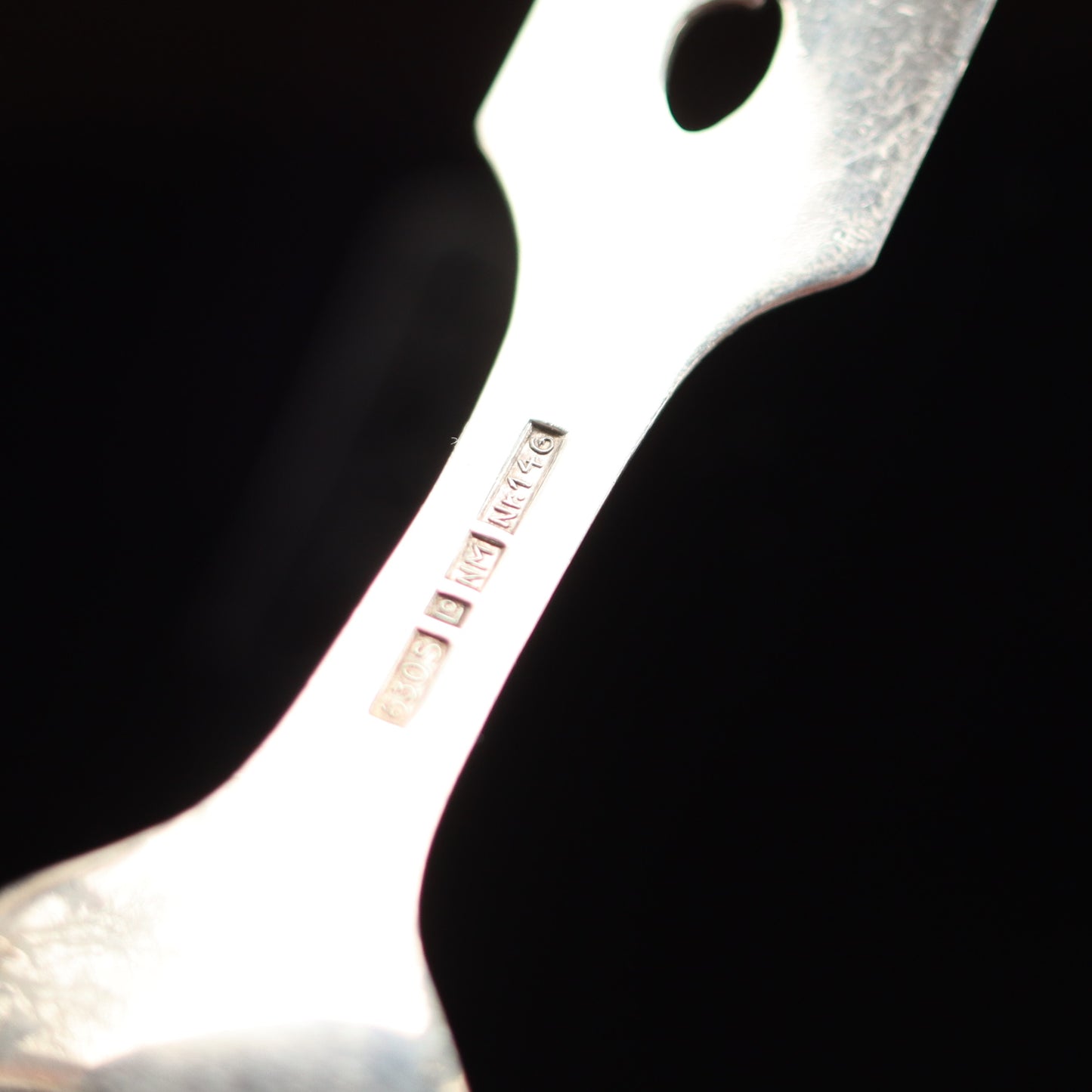 Vintage Norwegian Traditional Design 830S Silver Spoon Brødrene Lohne c1950