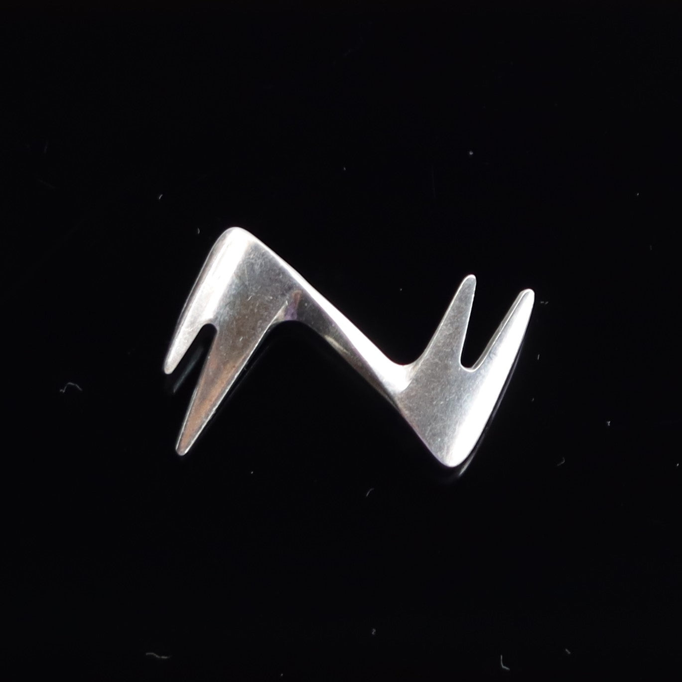 Vintage Mid Century Scandinavian Danish Modern Sterling Silver Brooch Georg Jensen