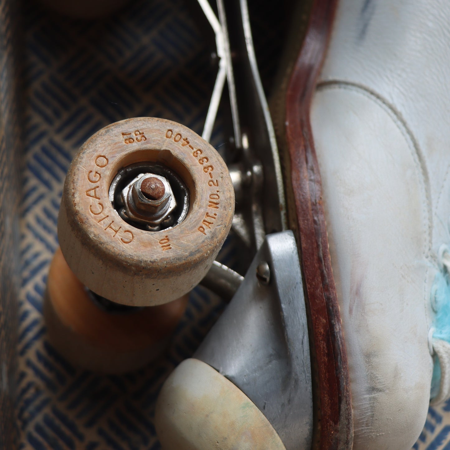 Vintage Chicago Shoe Skate Roller Skates Betty Lytle Styled by Hyde Original Case c1940