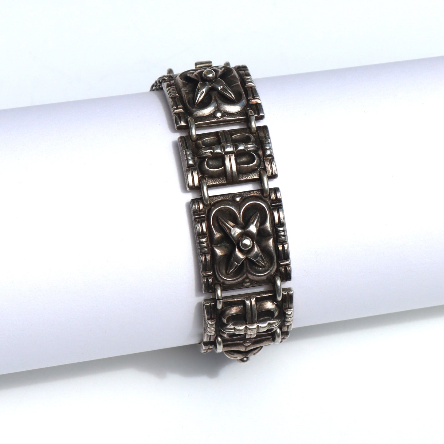 Vintage Mid Century Mod Norway David Andersen Saga Viking Design Link Bracelet
