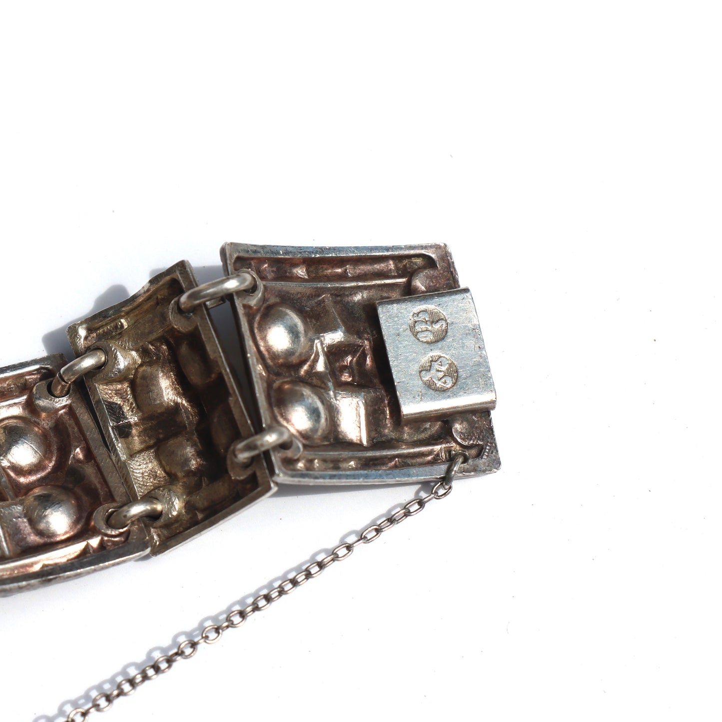 Vintage Mid Century Mod Norway David Andersen Saga Viking Design Link Bracelet