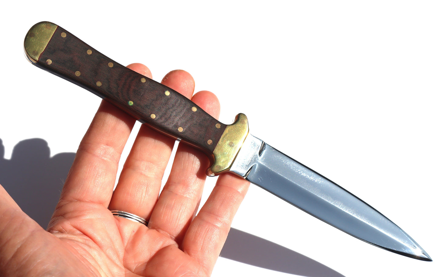 Vintage Mint Hand Crafted Dan Dennehy Boot Dagger w/ Original Leather Sheath
