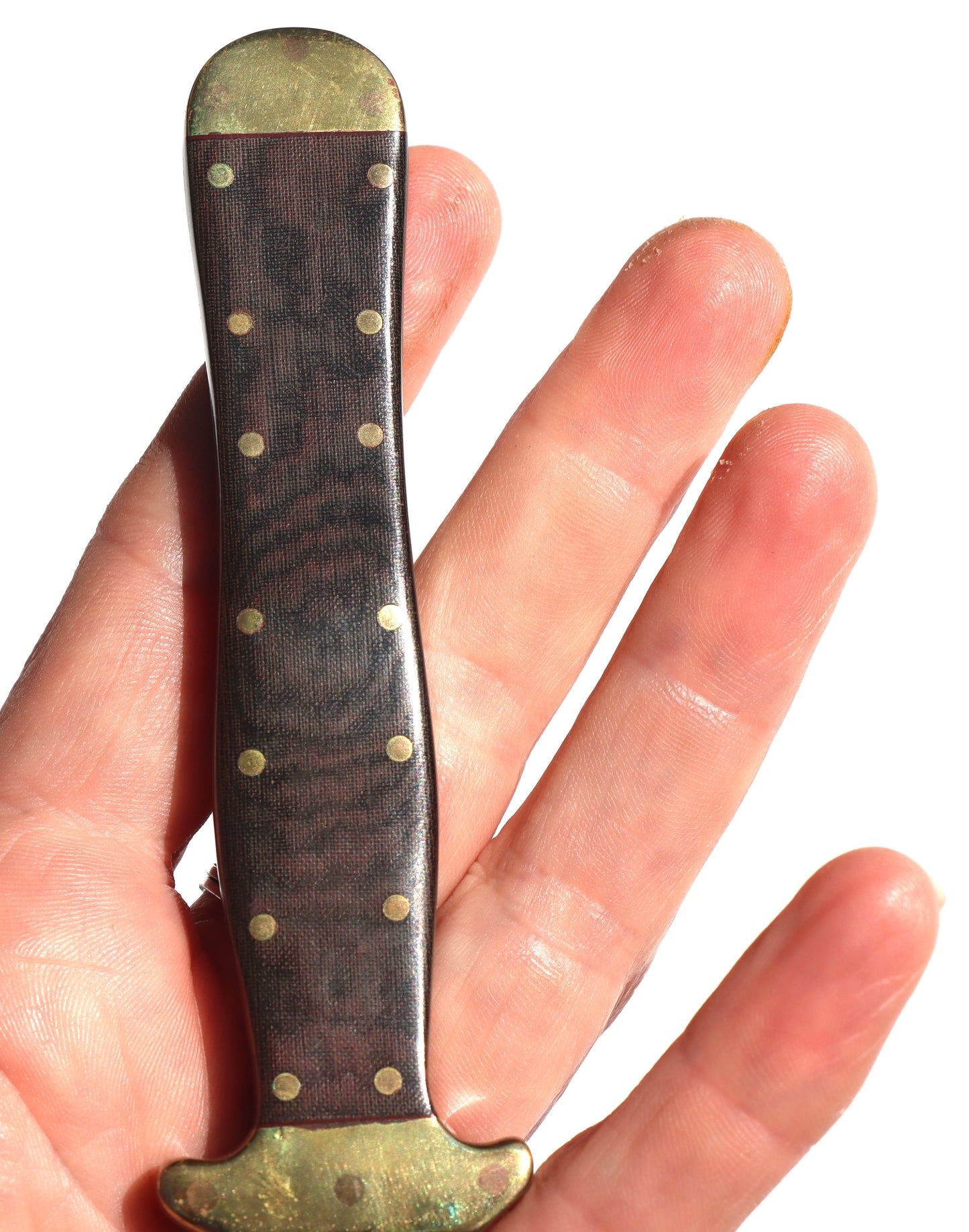 Vintage Mint Hand Crafted Dan Dennehy Boot Dagger w/ Original Leather Sheath