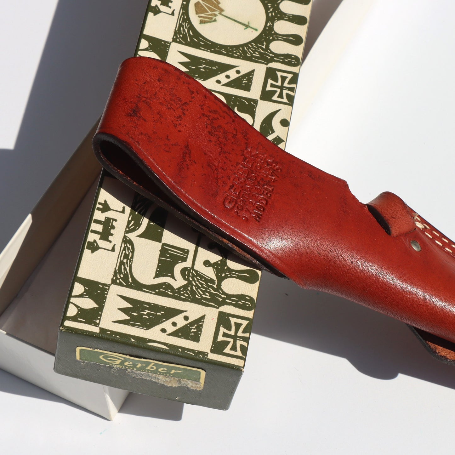 Mint in Box c1970 Gerber Model 475 S. Dot 58 Big Game Hunter Presentation Fixed Blade Knife