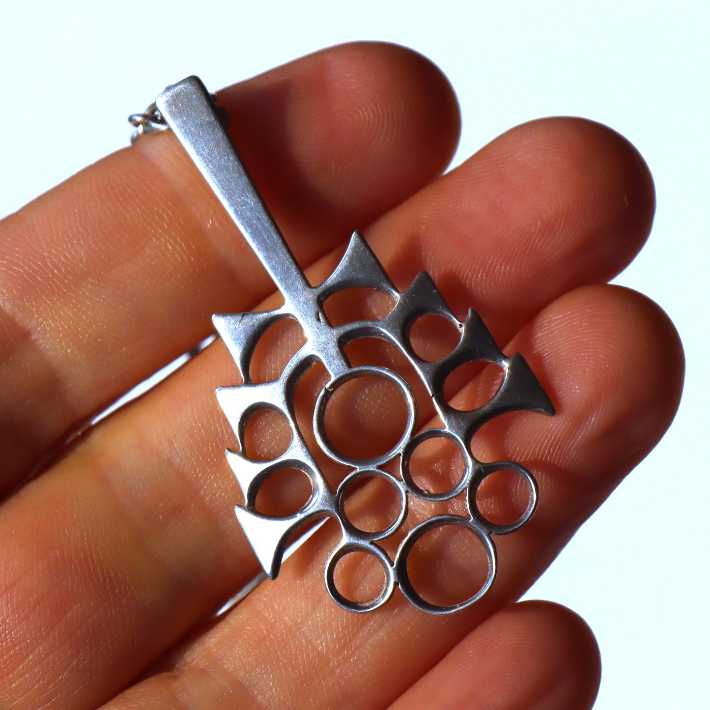Vintage David Andersen Norway 925S Sterling Silver Viking Design Pendant Necklace