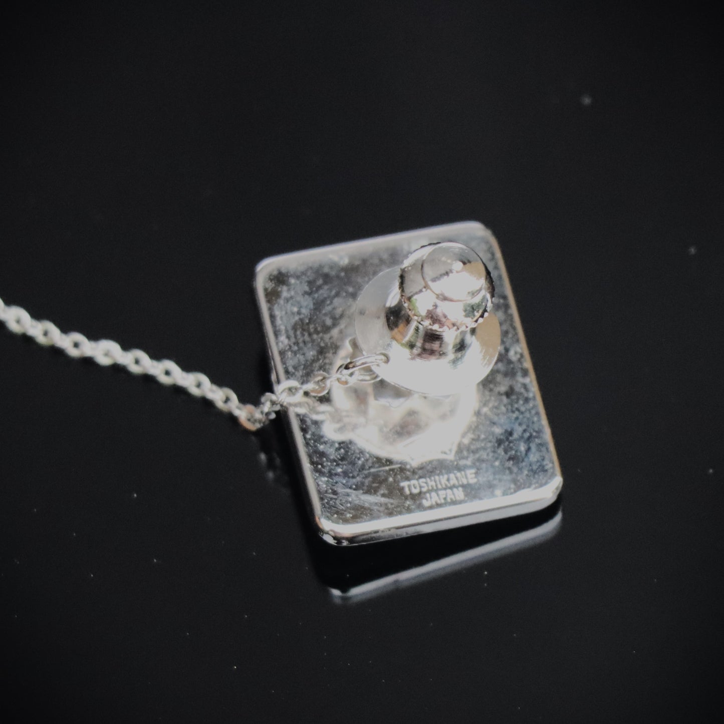 Vintage Japanese Toshikane Rhodium Plate Wise Man Tie Tack Fukurokuju c1950