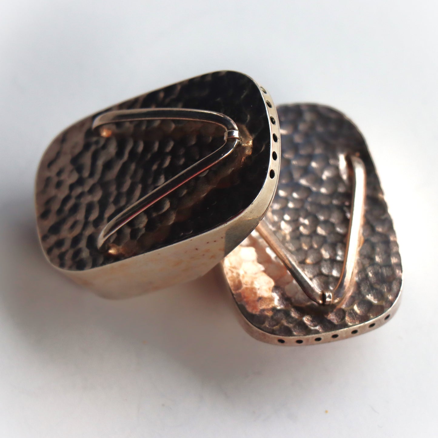 Vintage c1950 Japanese 950 Silver Novelty Salt & Pepper Cruets in the form of Geta Sandals