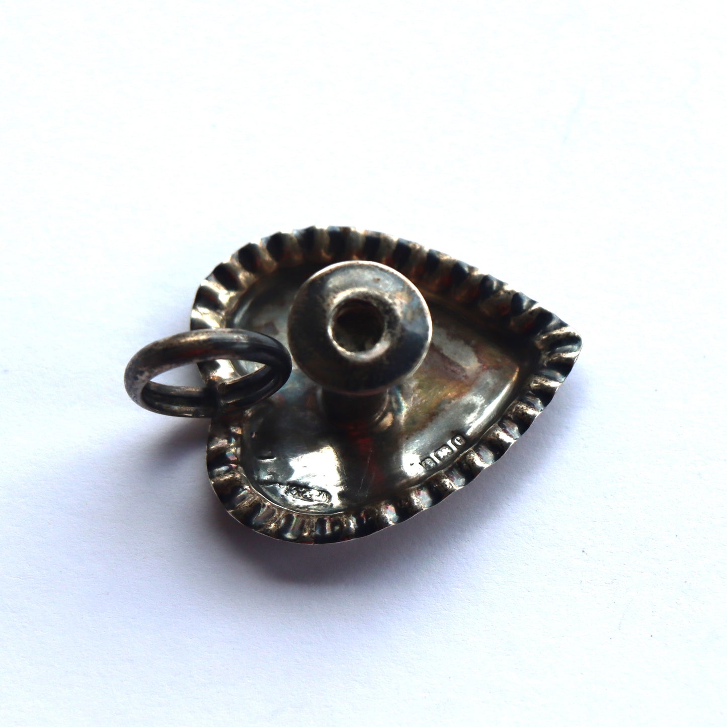 Antique Victorian Sterling Silver Novelty Miniature Candle Chamberstick Birmingham 1902