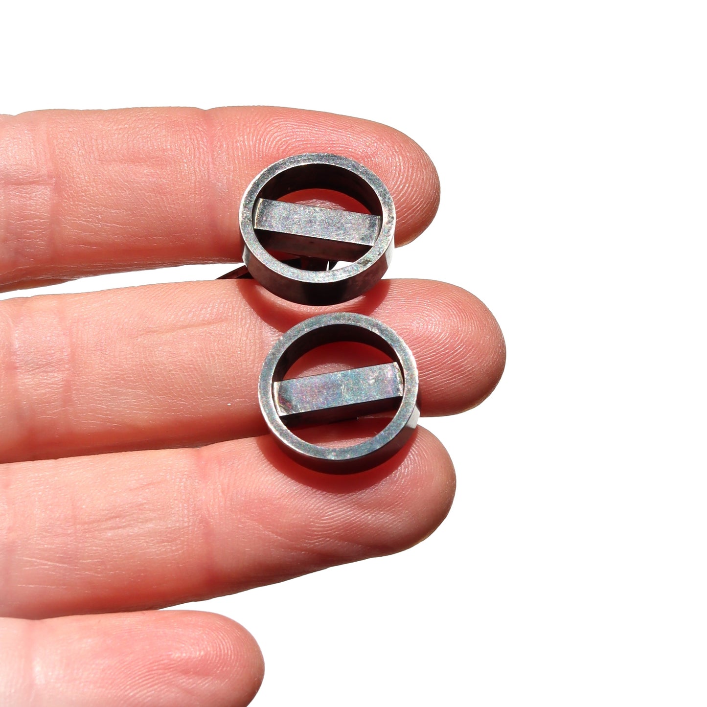Danish Mid Century Modernist Sterling Silver Georg Jensen Cufflinks Original Box