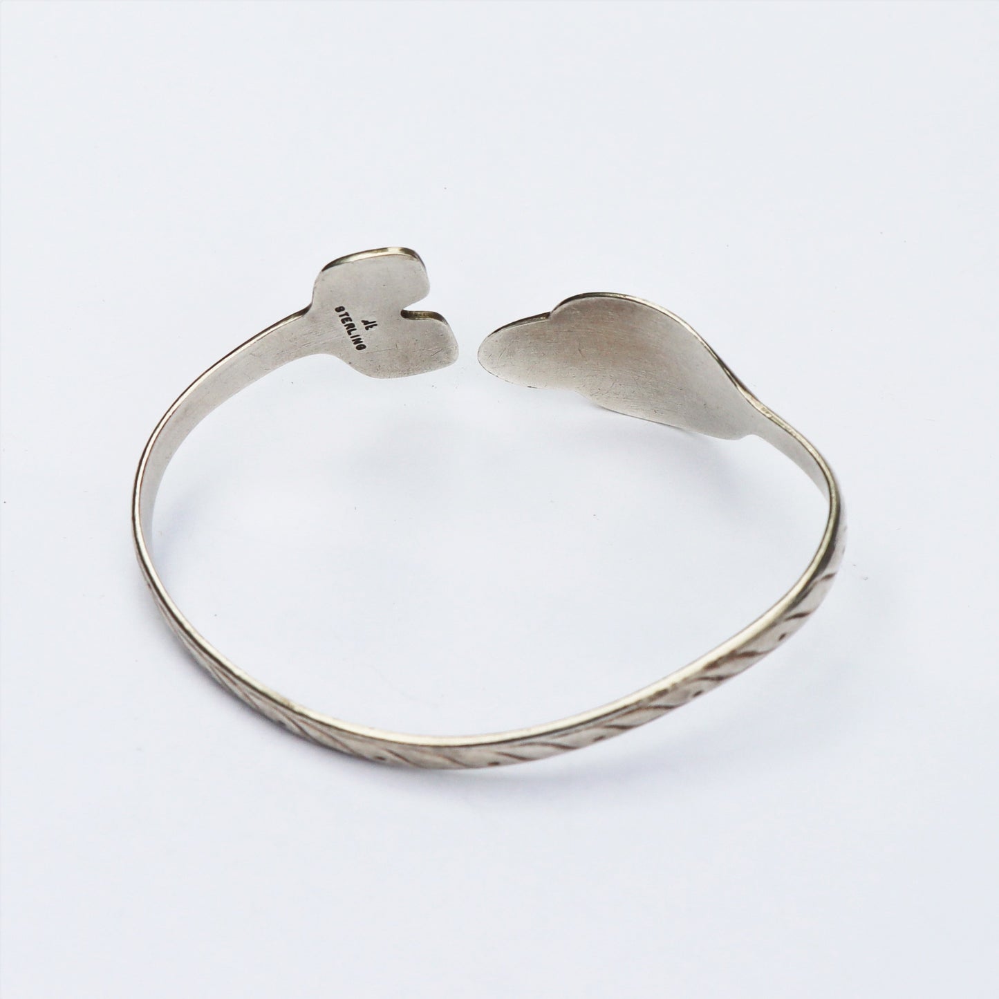 Vintage Northwest Coast Haida Tlingit Sterling Silver Dogfish or Shark Totem Cuff Bracelet
