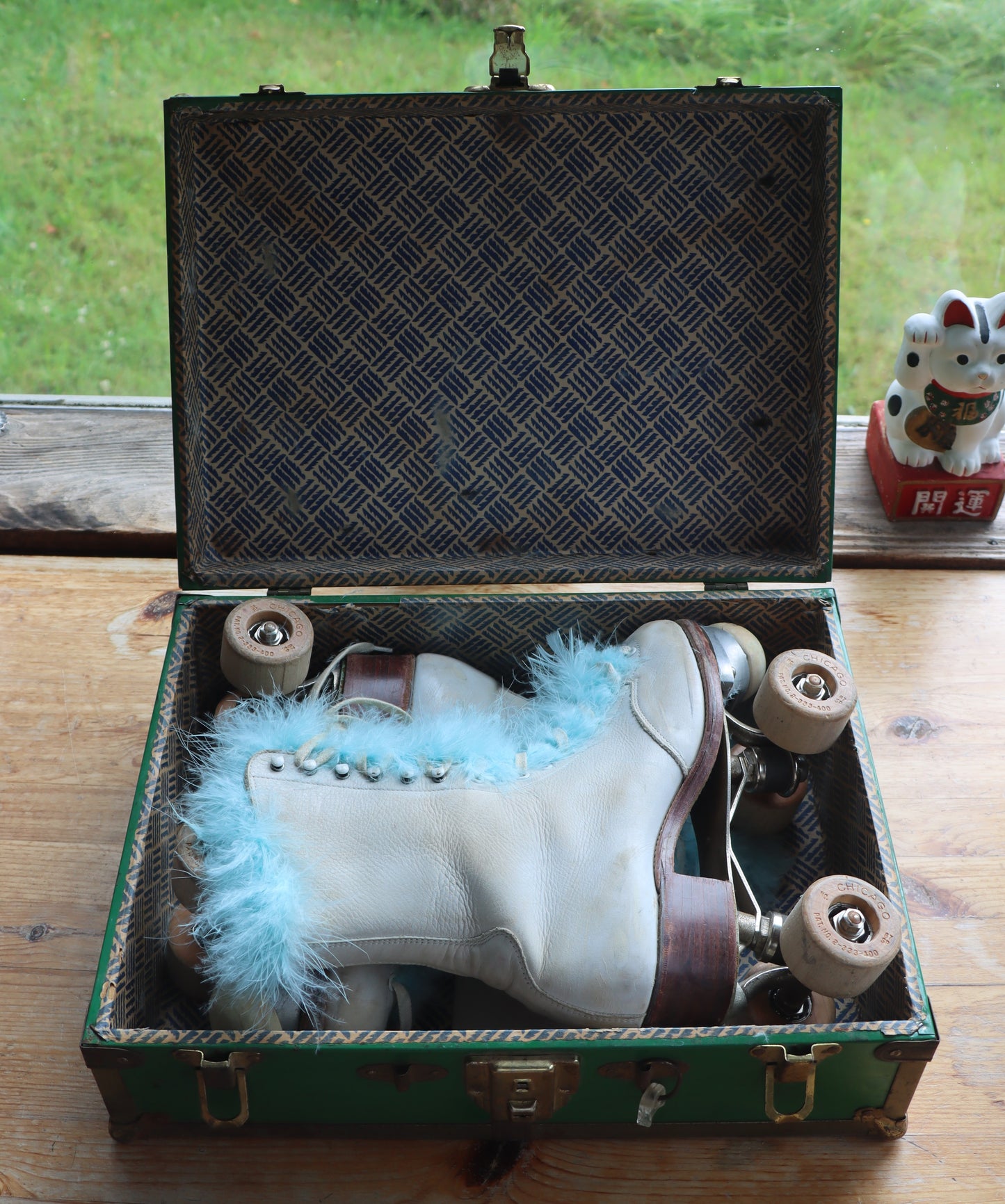 Vintage Chicago Shoe Skate Roller Skates Betty Lytle Styled by Hyde Original Case c1940