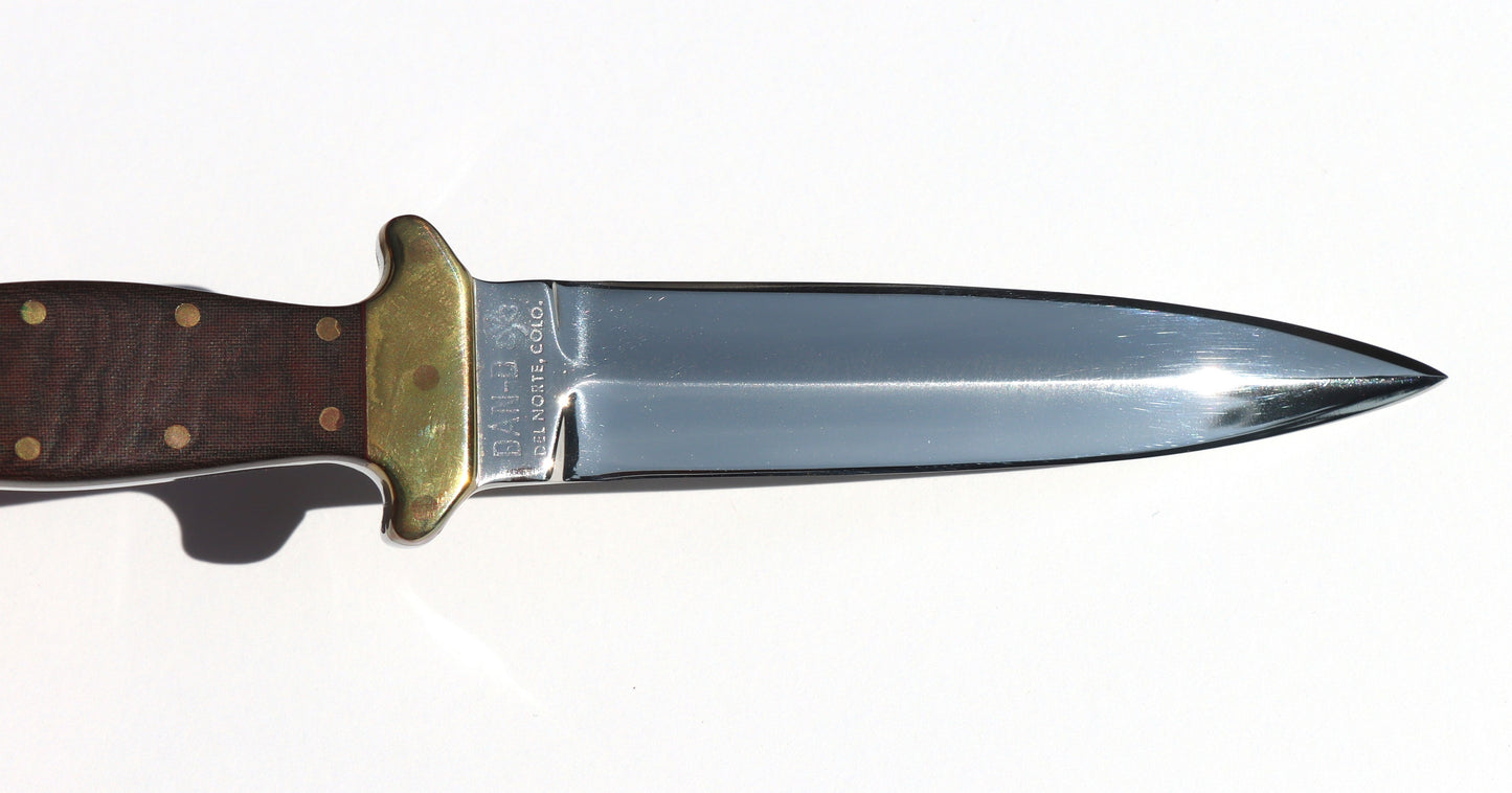 Vintage Mint Hand Crafted Dan Dennehy Boot Dagger w/ Original Leather Sheath