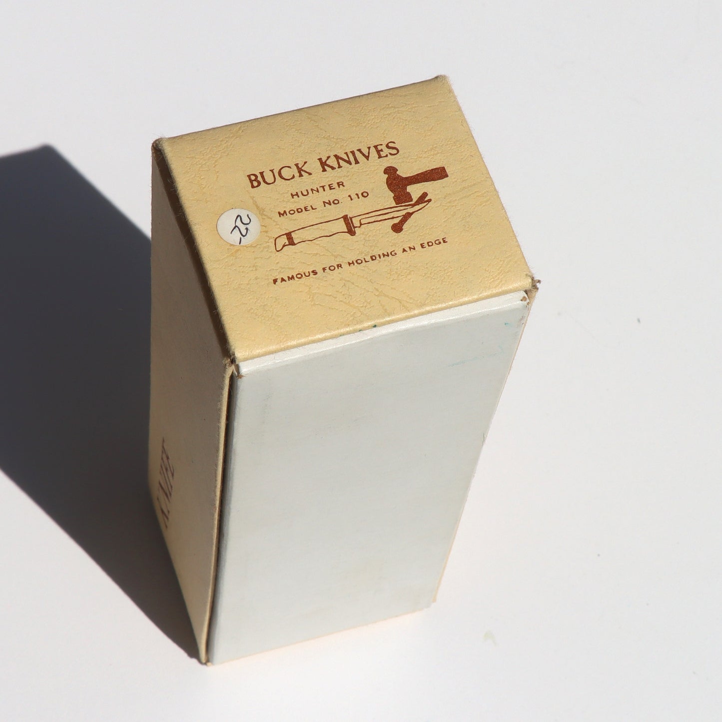 Estate Find - Never Used Near Mint in Box c1968 Buck Hunter 110 Lockback Knife w/ Leather Sheath